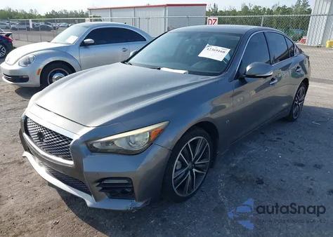 2015 Infiniti Q50 Sport из США, поврежденный, VIN JN1BV7AR3FM390743